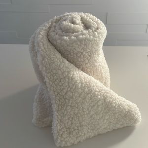 NWT ALDO Faux Fur Winter Scarf 72” long - cream